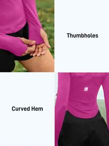 In My Nature 女式纯色圆领长袖休闲户外T恤和背心徒步旅行女装