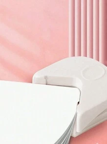 1pc Paper Corner Rounder - R4 4mm Corner Cutter Punch Tool,Corner Rounder R4 Corner Punch, Portable Paper Trimmer Cutter For Laminated Cards, Cardstock, Scrapbooking,Photo Card Making, Paper Cutting DIY Crafts Puncher For Office, School Christmas For Holiday Gift Giving - White - View 5