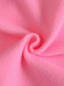 SHEIN 2 Stücke/Set Tween-Mädchen Rüschchen-Applikation besticktes rosa Kapuzenkleid mit 1 Stück Umhängetasche Geschenkset - Pink - Übersicht 5