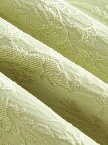 SHEIN MOD Casual Solid Color Woven Asymmetrical Hem Women Tank Top - Green - View 4