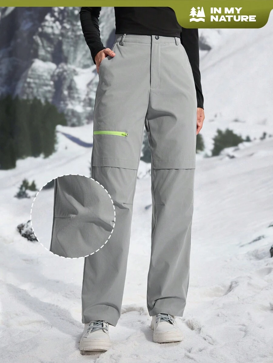 In My Nature 女式户外徒步裤 适合露营和徒步旅行 女式工装裤 - 灰色 - 查看 1