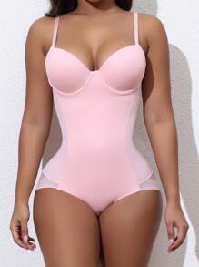 女士塑身连体衣 - 粉色 - 查看 4