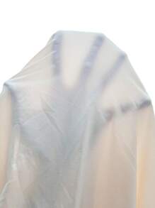 Flirla Vestido largo con abertura en el muslo y drapeado en la parte sólida para mujer