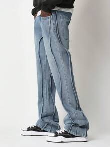 SUMWON Seaming Flare Fit Jean - Blue - View 2