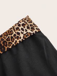 SHEIN ICON Y2k Luipaardprint Hoge Taille Flared Broek