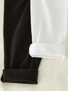 SHEIN 4Pcs Tween Girls Casual Crew Neck Long Sleeve T-Shirt And Leggings Soft Skin-Friendly Sleepwear Set