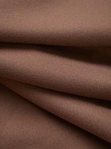 Manfinity Homme 2pcs Men Solid Color Zip Up Hooded Sweatshirt And Sweatpants Casual Set For Autumn - Brown - View 9