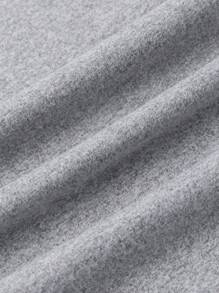 SHEIN Unity 純色寬鬆束腰褲 - 灰色 - 查看 4