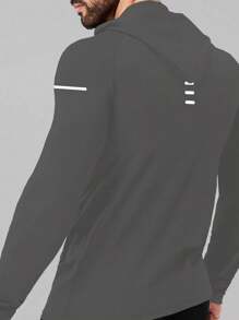 Manfinity Athleisure 男式图案印花休闲套头连帽衫