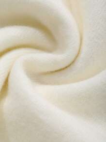 DAZY 1 pieza Suéter casual de mujer con lazo y espalda descubierta de manga larga, ropa de mujer de otoño - Albaricoque - Ver 7