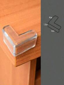 4/8/12/16 Pcs Clear Baby Proofing Corner Guards Heavy Duty Furniture Edge Protectors For Sharp Corners & Table Edges Self-Adhesive Anti-Collision Bumpers, Elderly Fall Prevention Transparent Home Protection For Glass Tables, Cabinets, Fireplaces Essential Nursery & Household Kit (Easy Install, No Residue) - White - View 3