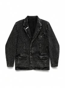 NEON BLANC Chaqueta de calle de doble botonadura de mezclilla para hombres