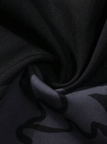 Manfinity Homme 男士简约龙彩色印花休闲和服长袖衬衫，适合男友礼物，适合秋季 - 彩色 - 查看 4