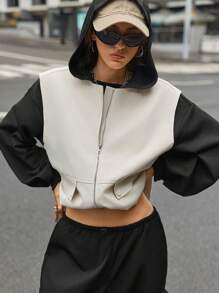 SHEIN Unity 1 套：女式休闲拉链背心 + 轻质无袖西装外套