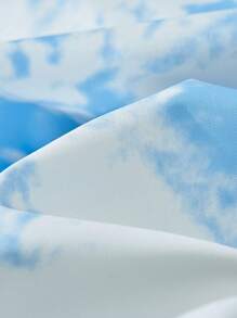 Manfinity Sport Corelite Boyfriend Style Men's Front Zip Long Sleeve Pocket Casual Jacket, Everyday Wear Puffer Jacket - Blue and White - View 4