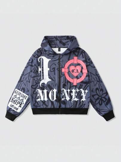 Street Life Sweat-shirt ample et court pour hommes, style de rue