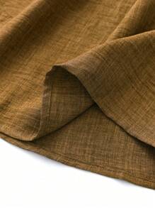 SHEIN Clasi Women's Wide-Waisted Wide-Leg Trousers Fall Cloth For Women - Khaki - View 5