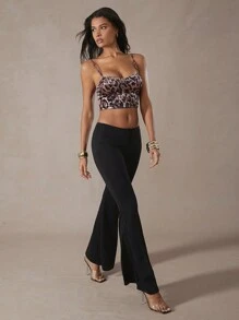 Hauture Leopard Print Tight Sexy Sleeveless Camisole