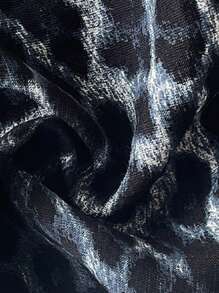 Soleia Casual Halter Leopard Print Backless Tank Top - Light Grey - View 5