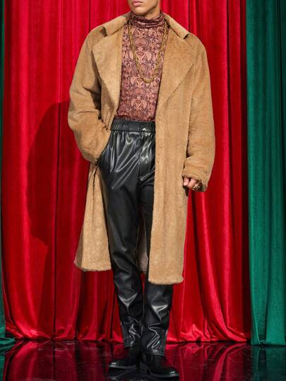 Manfinity VCAY Men's Knit Casual & Fashionable Loose Fit Long Sleeve Cardigan, Autumn/Winter