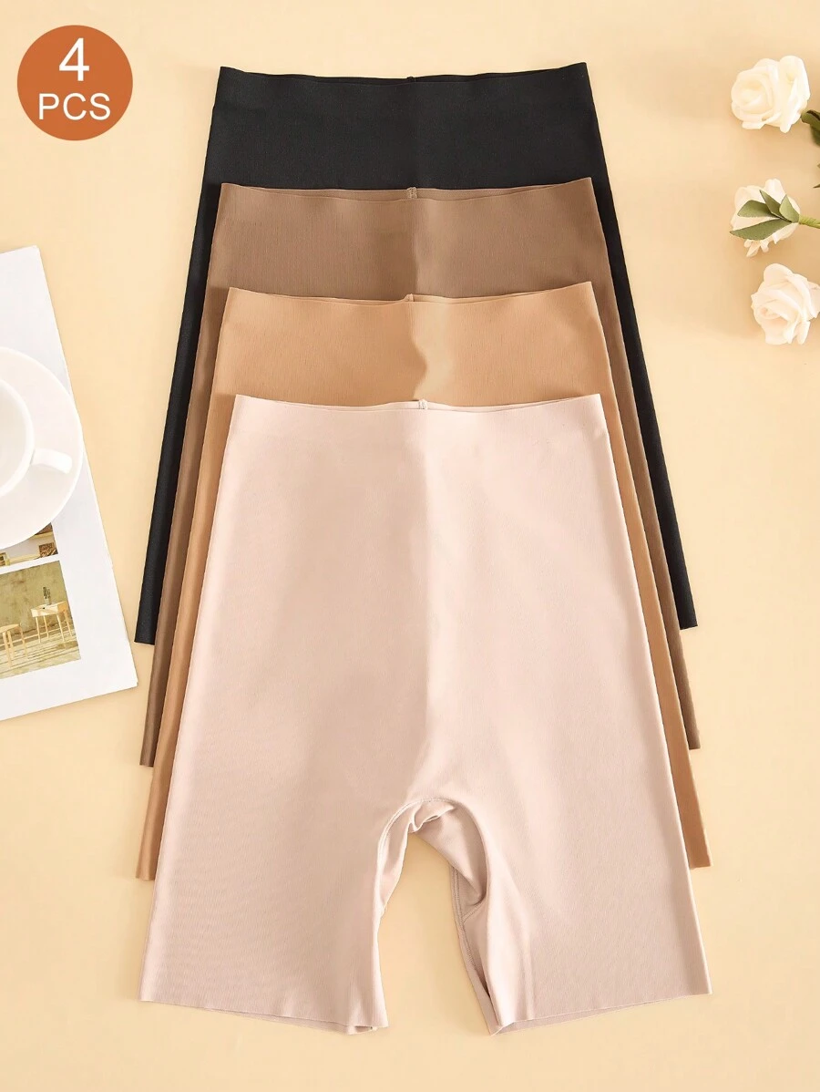 Set de 4 calzoncillos sin costuras (bóxer briefs)