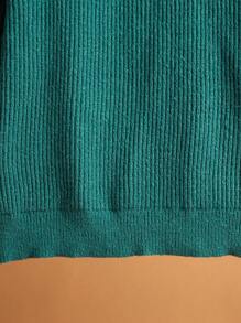 SHEIN 1 pieza Jersey de cuello alto con media abertura, cálido y casual, en color verde oscuro con rayas de malla, ropa de vuelta al colegio para adolescentes varones; atuendos de otoño; ropa para adolescentes varones; chaquetas de adolescentes varones para otoño/invierno