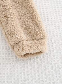 Cozy Pixies 2 Stücke/Set für Baby-Mädchen, doppelseitiger Fleece-Kapuzenpullover mit Buchstaben Muster und Leggings - Verschiedenfarbig - Übersicht 3