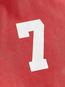 ROMWE MEN Street Life Men's Washed Vintage Striped Tape Patch Shoulder Hoodie