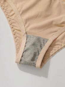 2 Sets Ladies' Solid Color Bra Set Underwire & Triangle Panties - Multicolor - View 4