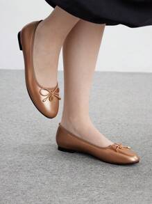CUCCOO BIZCHIC Round Toe Vintage Bowknot Flats, Spring & Summer New Arrival