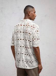 AKNOTIC Business Casual Camiseta de punto de cuello vuelto y manga media, corte slim, adecuada para otoño/invierno, para hombre