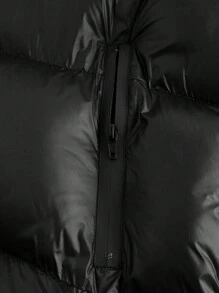 Manfinity VCAY Men's Oversized Loose Dropped Shoulder Hooded Padded Coat Suitable For Winter - Black - View 3