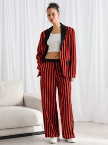 Manfinity INSISELF 1 pezzo Pantaloni casual da uomo a vita media, lavorati a maglia, con gamba ampia e dritta, adatti per uso quotidiano