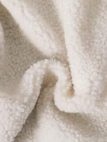 SHEIN 1 件年轻男孩休闲可爱日常牛仔效果保暖内衬加厚舒适保暖长袖立领夹克，适合外出、上学、聚会、秋冬 - 藍色 - 查看 4