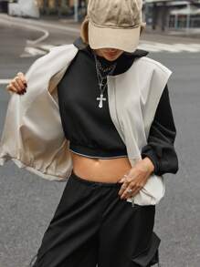 SHEIN Unity 1 套：女式休闲拉链背心 + 轻质无袖西装外套