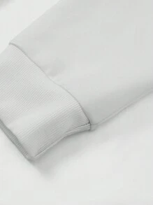 ROMWE MEN Street Life Camiseta casual de manga larga con cuello redondo y estampado gráfico para fitness y deportes para hombres - Rojo - Ver 4