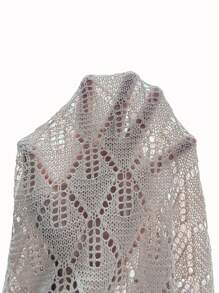 Chiquease Women's Summer Hollow-Out Knit Top And Hat Skirt Vacation Set