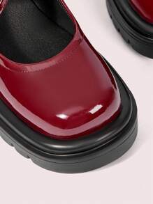 CUCCOO DOLLMOD Women's Fashion Glossy Thick Sole Loafers For Daily Wear For And Vibe And Spring Shoes Spring Break Easter