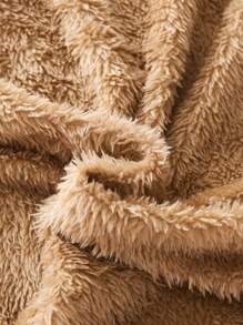 SHEIN Leap Crew Veste de plein air amples pour filles pré-adolescentes, à capuche, doublée de thermique épaissie, manches longues avec taille resserrée, pour l'automne/l'hiver