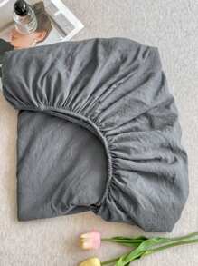1 pièce de drap-housse de couleur unie doux - protège-matelas avec poche légèrement plus profonde (38 cm / 15 po de profondeur) - housse de matelas et surmatelas moderne et profond pour tous les formats de lit (simple, double, queen, king, une place, deux places). Ensemble literie scolaire, oreiller et taie d'oreiller non inclus.