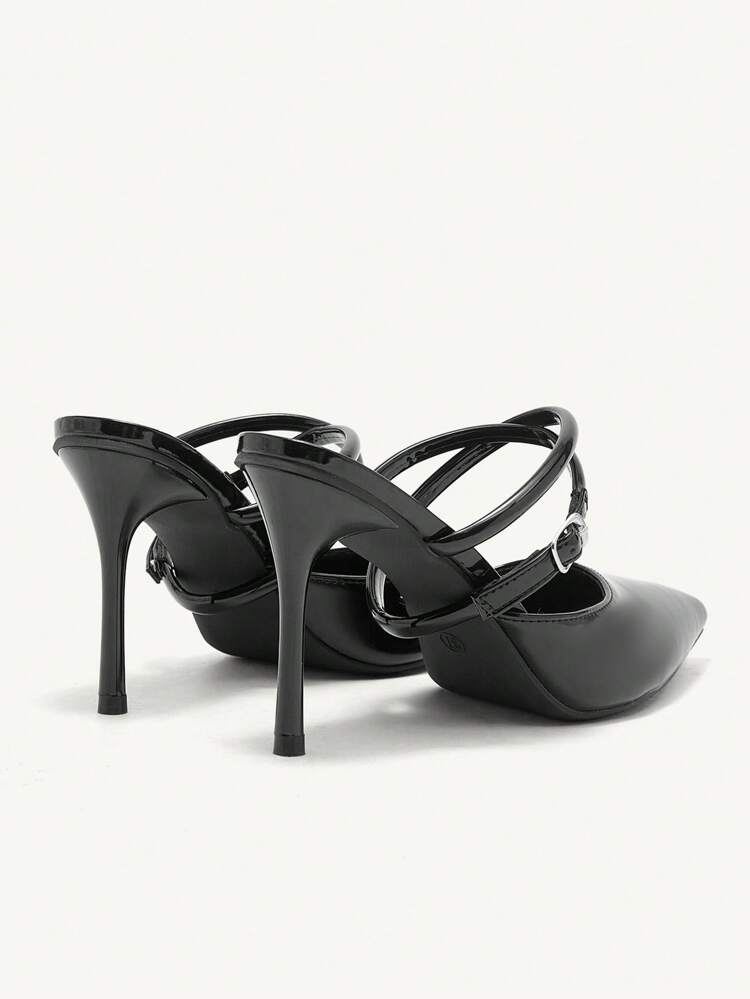 CUCCOO CHICEST Zapatos de vestir con tacón de aguja estilizado y decorados con remaches para mujer, de moda para la vibra navideña y de Año Nuevo en otoño e invierno