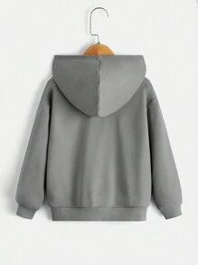 Young Boy Casual Comfortable Gaming Print Long Sleeve Hoodie,In Fall/Winter