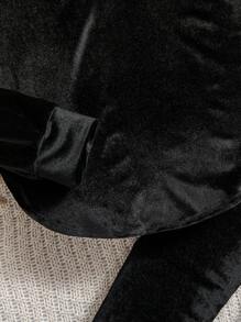 Set da 2 pezzi per ragazze pre-adolescenti, composto da felpa con cappuccio e pantaloni in colore unito, stile casual