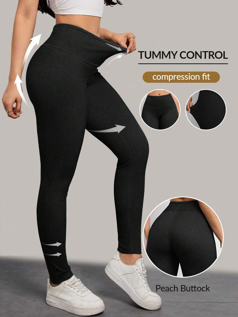 Flexra Quần Jeans Skinny Co Giãn Màu Trơn Thường Ngày Cho Nữ - màu đen - Xem 1