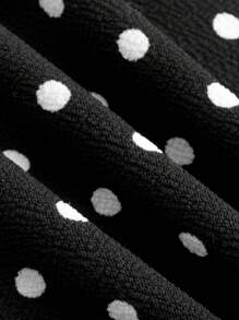 SHEIN MOD Knit Ribbed Pattern Slim-Fit Women's Camisole - Black and White - View 4