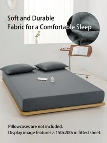1 pièce de drap-housse de couleur unie doux - protège-matelas avec poche légèrement plus profonde (38 cm / 15 po de profondeur) - housse de matelas et surmatelas moderne et profond pour tous les formats de lit (simple, double, queen, king, une place, deux places). Ensemble literie scolaire, oreiller et taie d'oreiller non inclus.