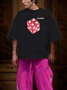 Manfinity VCAY Men Knit Casual Loose Short Sleeve T-Shirt, Fashion For Young Daily Wear