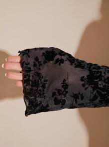 SHEIN BAE Plus Size Women High Street Black Mini Short Dress, Suitable For Daily Wear, Commute, Outing, Date, Afternoon Tea, Vacation,Spring Outfits For Women,Summer/Summer Outfits For Women,Festival/Concert Outfit Women/Rave Outfits Festival/ Rave Outfits/,Easter Dress Women, St Patrick Day Outfit ,Spring Break Outfits, Graduation Dress - Black - View 3