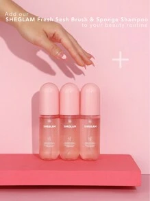 SHEGLAM Fresh Sesh 化妝刷和海綿洗髮精-粉紅色清潔劑 適用於化妝刷海綿粉撲 溫和配方 品牌 美容 化妝 化妝品 適合女性與女孩 完美搭配冬季 Y2K 時尚 流行 生日禮物 假期 派對準備就緒 最佳顏色