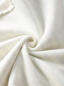 SHEIN BASICS Casual Striped Thickened Warm Loose Wide-Leg Women Pants - Black and White - View 3